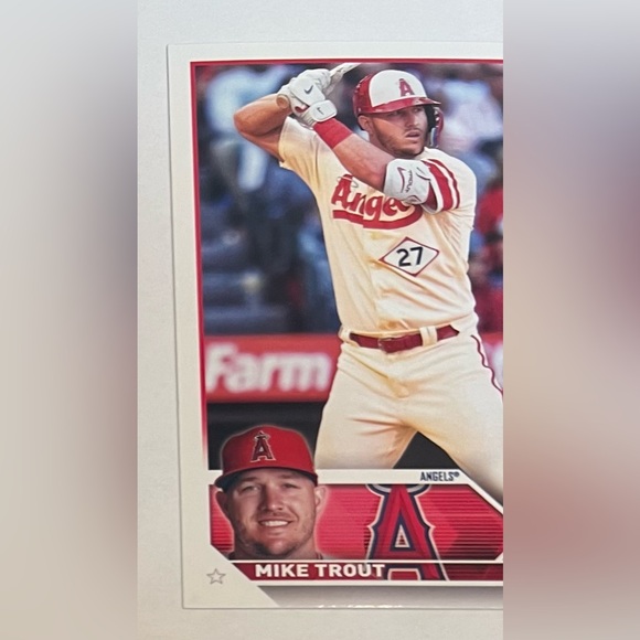 Trading card baseball 2023 Topps Series-1. # 27 Mike Trout ( OF Angels ) - Picture 4 of 7